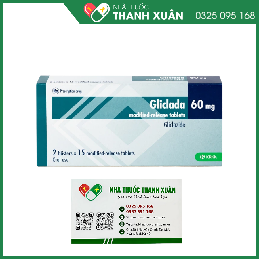 Gliclada 60mg trị đái tháo đường